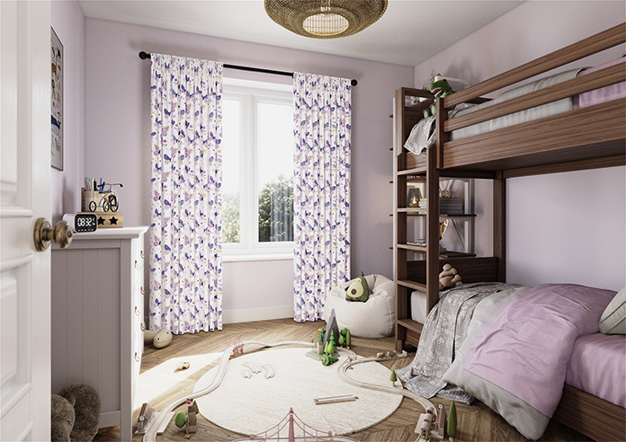 Butterfly Garden, Enchanting Purples - Made to Measure Curtains - Image 7